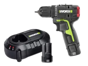 מברגה / מקדחה נטענת WORX WU130X.1 12V כולל סוללה 2Ah ומטען מהיר בתיק