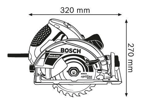 לא במלאי! מסור עגול מקצועית "½7 מנוע 1800W מקט 1668.9 – תמונה 5