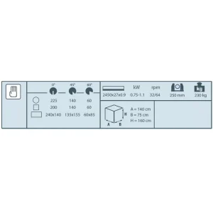 Alternative view of מסור סרט למתכת תלת פאזי 2450 מ"מ עד 240 מ"מ 1100w חצי אוטומטי