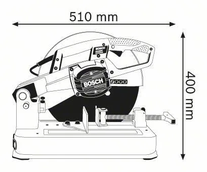 לא במלאי! מסור שורף "14 2000W לברזל Professional – תמונה 3