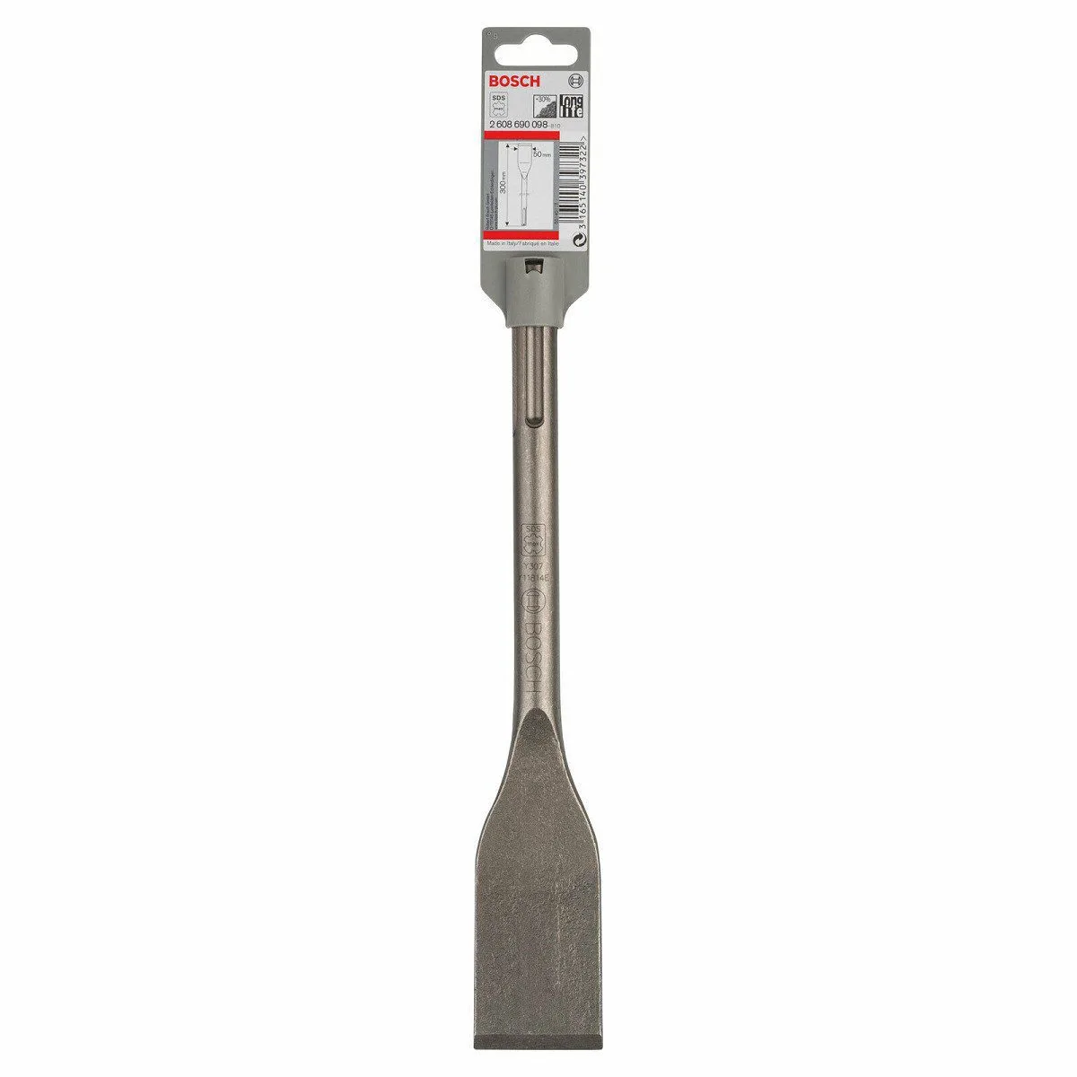 איזמל קילוף 80x300 מ"מ לפטיש חציבה SDS-MAX