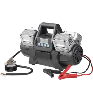 קומפרסור רכב 12v הספק 400 ליטר בדקה לרכב וגיפים ניפוח מהיר 4 בוכנות עם צינור 7 מטר לניפוח גלגלים TC400 T12208