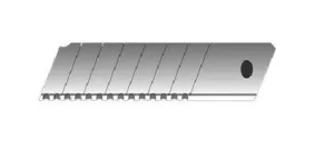 להבים רחב ומשונן לסכין יפנית 100x18x0.5 מ"מ במארז שליפה מהירה ובטיחותית - סט 10 יחידות