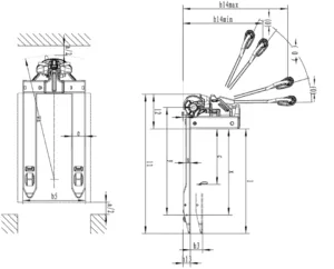 Alternative view of עגלת משטחים נטענת 24V עד 1.5 טון F4 Electric Pallet Truck נסיעה והרמה חשמלית כולל סוללה נשלפת וגלגלי ייצוב