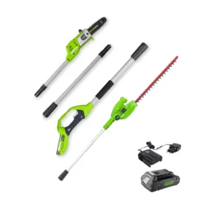 דיל קומבי גובה 24v POWERALL - מגזמת גובה+מסור גבהים+סוללה 2Ah+מטען מיקרו 99787