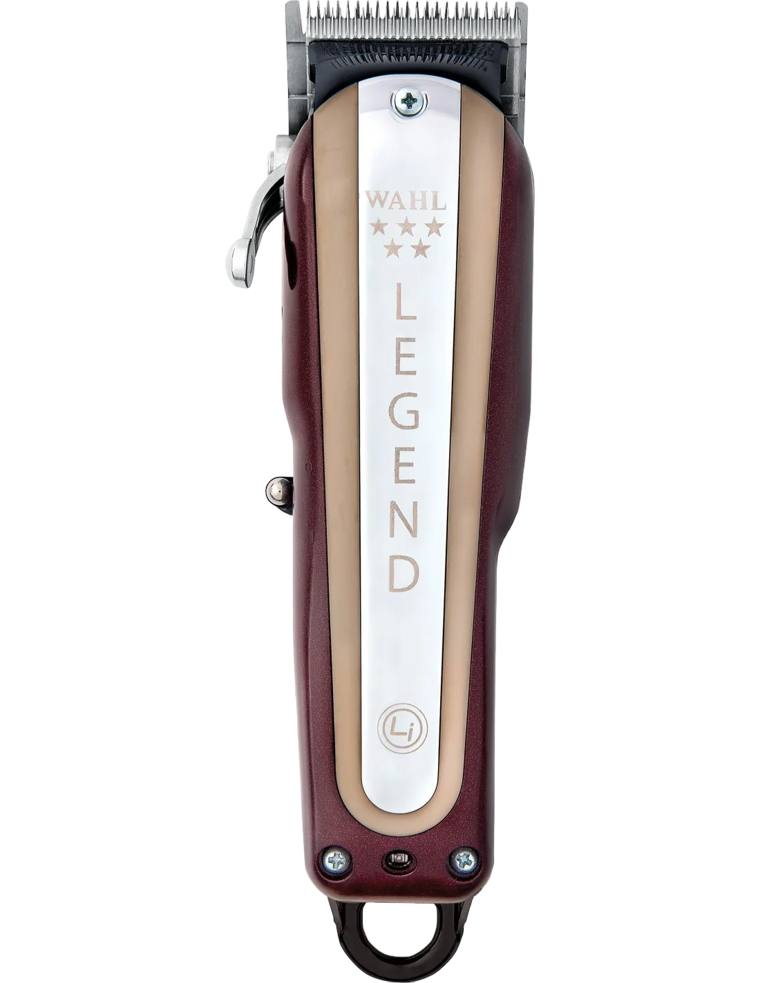 מכונת תספורת מקצועית נטענת וחשמלית Wahl Legend 08594-016 צבע בורדו/כסוף
