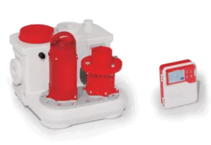 משאבה ניקוזית מיכל 40 ליטר 750w חד פאזי Hi-Station  תא שאיבה כולל לוח פיקוד