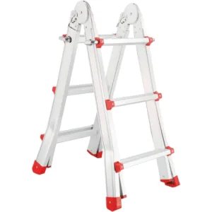 סולם אלומיניום טלסקופי 4x5 עד 6.00 מטרים 20 שלבים 14.5 ק"ג