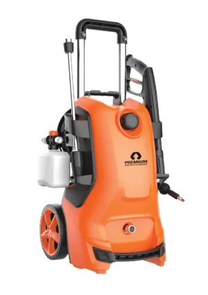מכונת שטיפה בלחץ חד פאזי 180 בר 2500w מנוע אינדוקציה גלגלת צינור 8 מטר מחוסם 444 ל/ש 24 ק"ג כולל צינור פתיחת סתימות