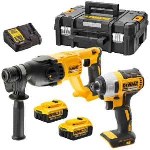 סט 2 כלים - נטען Brushless פטישון אימפקט 3 מצבים! 18V4.0Ax2