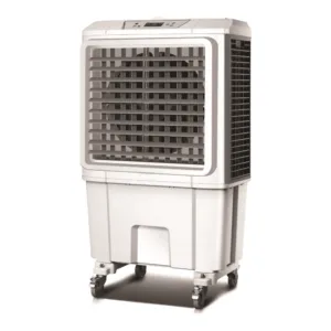 מצנן 150w ספיקה 6000 מק"ש קירור אויר שקט לכיסוי עד 50 מ"ר משקל 11 ק"ג 530x365x895 מ"מ