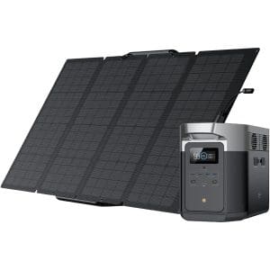 קיט סולארי ECOFLOW - תחנת כח DELTA2 קיבולת 1Kwh -הספק 1.8KW + פאנל סולארי מתקפל 400W