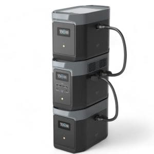 קיט תחנת כח ניידת ECOFLOW DELTA2MAX + סט 2 תאי הרחבה EFDELTA2MAX2EB