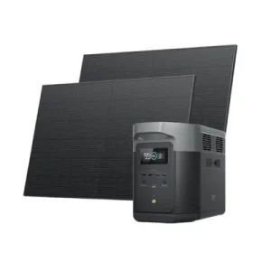 קיט סולארי ECOFLOW - תחנת כח DELTA2MAX  קיבולת 2Kwh -הספק 2.4KW + זוג פאנלים סולאריים 540W