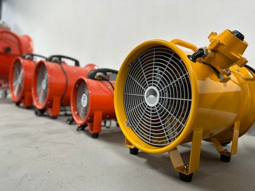 מאוורר תופי נייד "12 מוגן פיצוץ 3900 מק"ש 69dB תוצרת ATEX – תמונה 3
