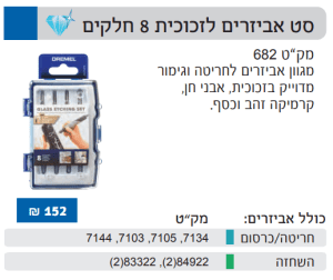 Alternative view of סט 8 אביזרים לזכוכית