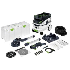 סט מלטשת קירות כולל ואקום + שואב FESTOOL PLANEX LHS 2 225 EQI-Plus - CTL36