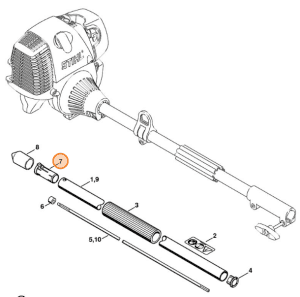 Alternative view of תותב פלסטיק למוט קומבי stihl - שרוול חלק 7