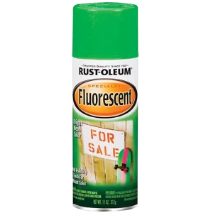 ספריי צבע פלורסנט - אפקט צבע זוהר fluorescent - תכולה 312 גרם לכיסוי 2 מ״ר - ירוק