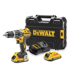 מברגה/מקדחה נטענת 18v ללא פחמים כולל 2 סוללות 2.0Ah ומטען