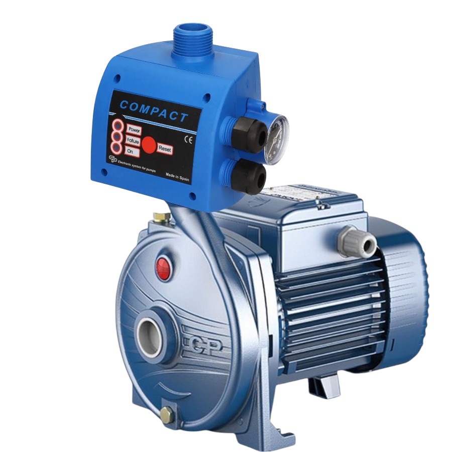 משאבה חיצונית להגברת לחץ מים 550w תוצרת איטליה כולל בקר חד פאזי מוסיפה כ 2.3 בר