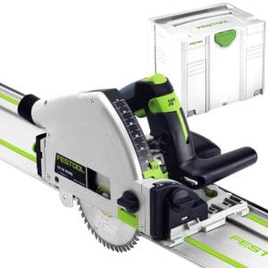 מסור עגול חשמלי "¼6 הספק 1200w דגם TS55 REBQ תוצרת FESTOOL כולל מסילה 1.4 מטר