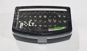 סט ביטים 32 חלקים כולל מוביל מגנטי ומתלה לחגורה