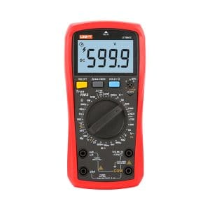 מודד 20A כולל כבלים True RMS, מד קיבול, מד תדר, מד התנגדות, מד רציפות, מד זרם, מד מתח