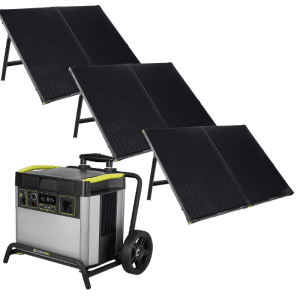 קיט סולארי לקמפינג ולגיבוי הבית - קיבולת 3000Wh, הספק 1500/3000W, סולארי GOALZERO 600W