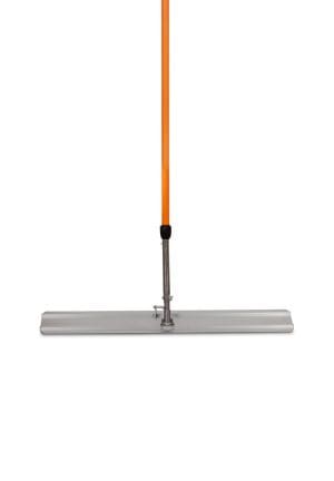 מאלג להחלקת בטון - פצקה כף החלקה 120x20 ס"מ רוחב כולל ידית טלסקופית 240-480 ס"מ
