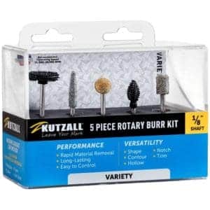 סט 5 כרסמים שונים לפיסול בעץ ציר ״1/8 SHAFT, 5 PIECE VARIETY BURR KIT (RSX-34-EC, T-18-E, S-38-EG, BN-14-E, FLX-14-EC)
