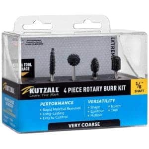 סט 4 כרסמים לפיסול בעץ ציר ״1/8 SHAFT, 4 PIECE VERY COARSE BURR KIT (TX-18-EC, SX-38-EC, BNX-14-EC, FLX-14-EC)