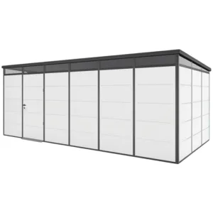 מבנה קל מחסן גינה אוורסט 60/30 – שחור 6x3 מטר