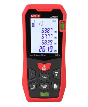 מד טווח לייזר עד 50 מטר