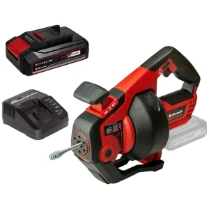 מכשיר לפתיחת סתימות נטען 18v כולל סוללה 2.5Ah ומטען - קפיץ 7 מ"מ באורך 7.6 מטר לצנרת עד "2 TE-DA 18/760 Li 4514160
