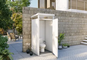 Alternative view of מבנה קל - מבנה שירותים 10/10 – לבן