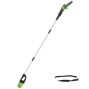 מסור שרשרת גובה 80v להב "8 עד 2.8 מטר משקל 4.3 ק"ג מנוע Brushless - גוף בלבד