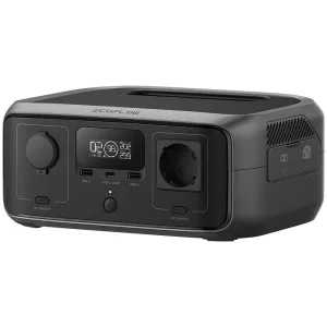 תחנת כוח ניידת RIVER3 דגם UPS הספק 0.3-0.6kW קיבולת 0.245kWh קבל מתנה GZ32010+