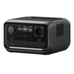 תחנת כוח ניידת RIVER 3 PLUS הספק 0.6-1.2kW קיבולת 0.286kWh קבל מתנה EG-EC40+GZ32010