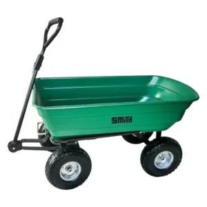 עגלת משא 75 ליטר מתהפכת עד 200 ק''ג 100x50x90 כולל הייבר לעבודה בשטח ובגינה