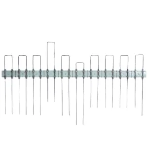 דוקרן יונים נירוסטה בסיס פוליקרבונט 50x21  ס״מ - דוקרן הגנה ללוחות סולאריים