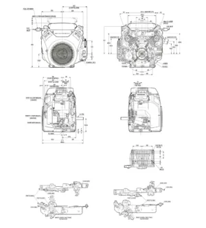 Alternative view of מנוע בנזין 4 פעימות GX690 GX690 TX F4