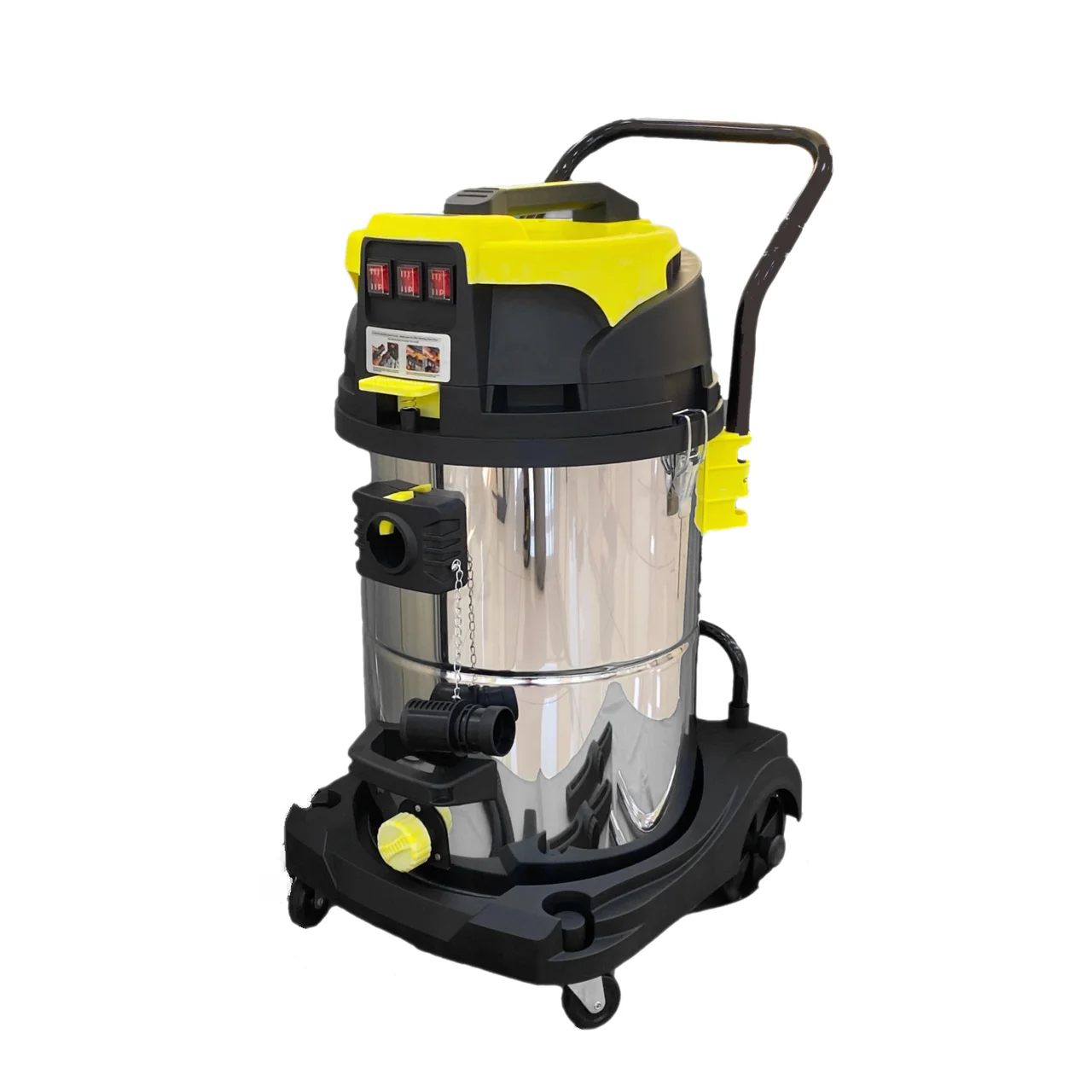 שואב אבק 80 ליטר 3 מנועים תעשייתי 3600w