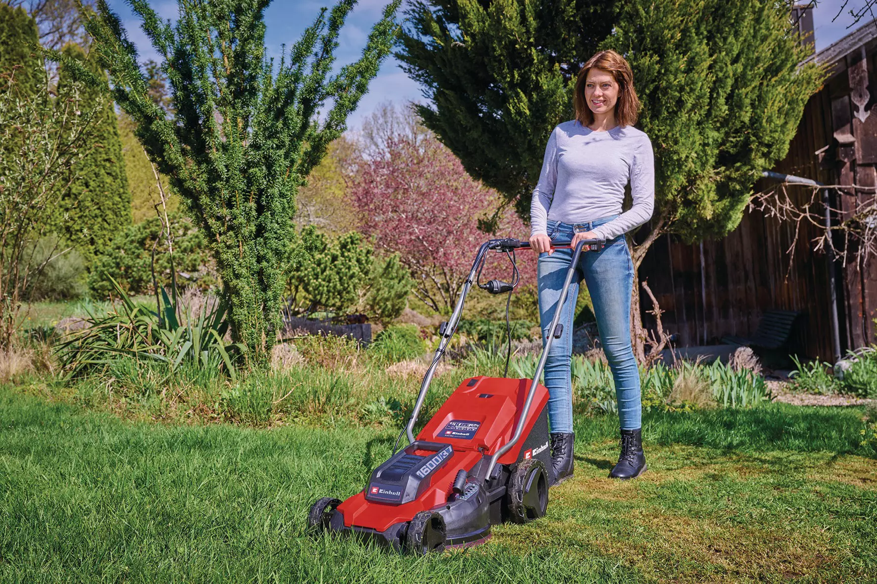 מכסחת דשא חשמלית 1600w רוחב 370 מ"מ גובה 20-60 מ"מ – תמונה 2