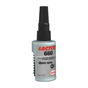 לוקטייט 660 (50 מ"ל) - דבק קיבוע/מילוי חוזק גבוה לתיקון/שחזור מיסבים/שרוולים ותותבים - מארז 12 יחידות