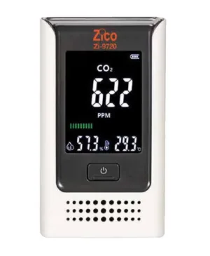 מודד רמת פחמן דו חמצני באוויר CO2 בטווח 0-5000PPM - כולל מדידת טמפרטורה ולחות חיישן NDIR אינפרא-אדום