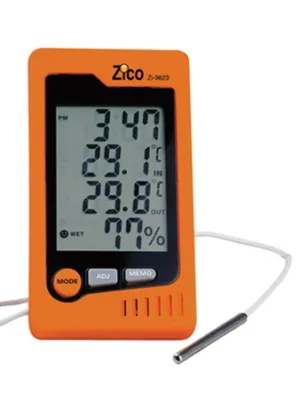 מד טפמ+לחות+רגש חיצוני 9623-ZI