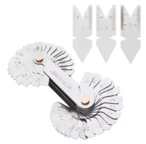 מד הברגות 51 עלים אינצ'י + מילימטרי 55°-60°