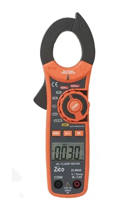צבת מדידת חשמל ZI-9945 400A AC +TEMP צבת