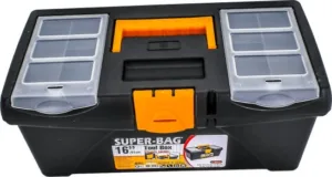 ארגז כלים "16 פלסטיק SUPER-BAG סגר פלסטיק מידות 410x218x174 מ"מ